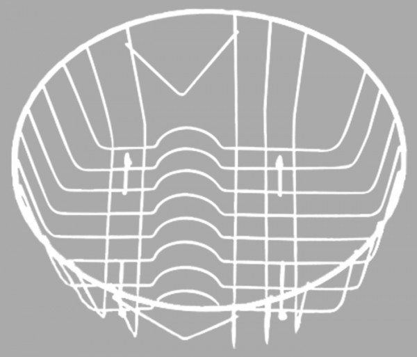 Geschirrkorb Weiß passend zu 111A und KIBA