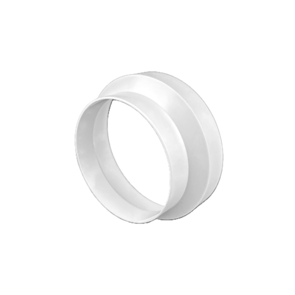 Reduzierstück Ø 150 auf 125 mm rund Kunststoff weiß Abluft