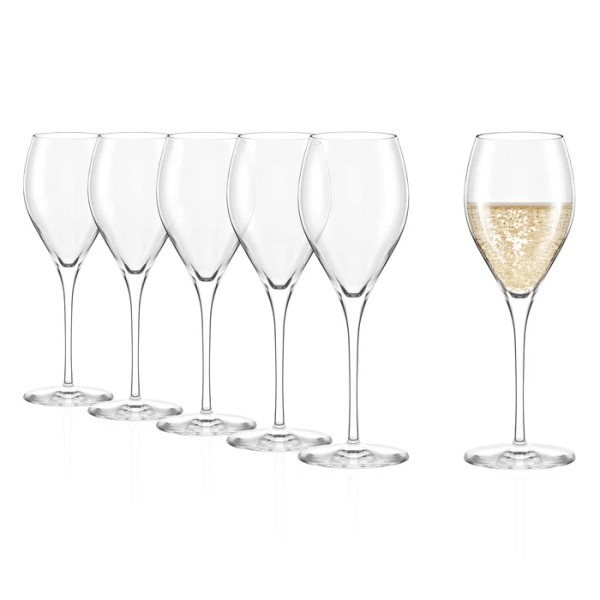 Champagnerglas Prestige 6er Set – Kristallglas 345 ml
