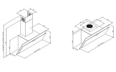 Dunstabzugshaube Easy Star, Energieklasse A, schwarz | Deine Traumküche