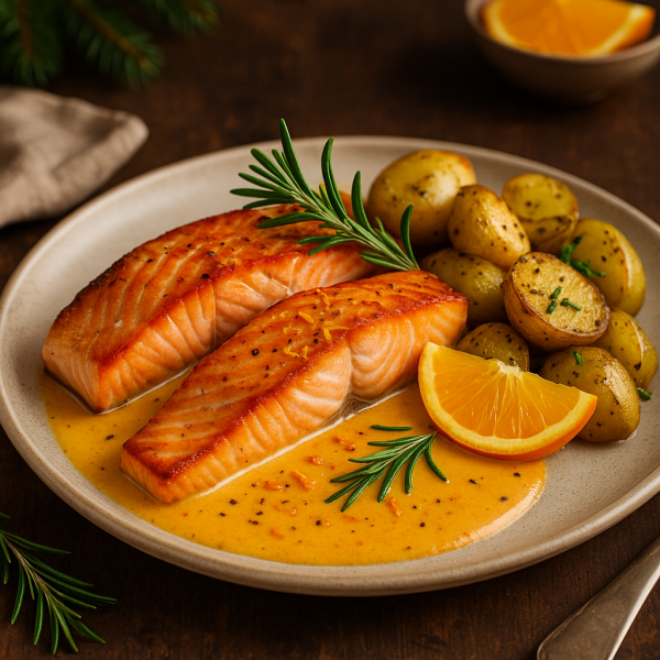 Festtags-Lachsfilet