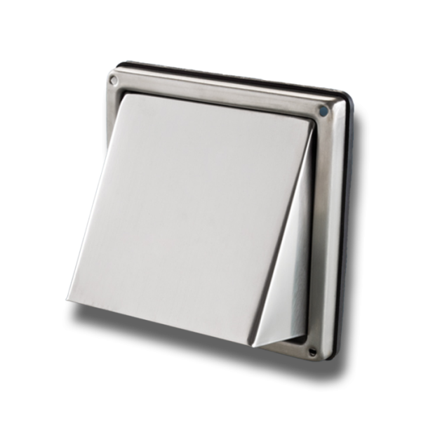 Lüftungshaube Edelstahl Ø 150 mm mit Rückstauklappe