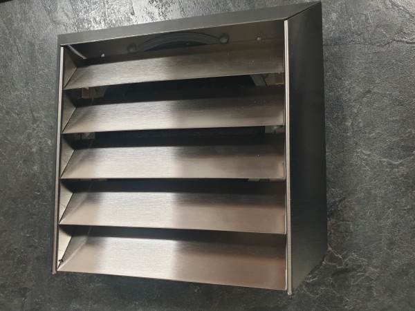 Lüftungsgitter/Zuluftgitter Edelstahl Ø150 mm mit Rundanschluss