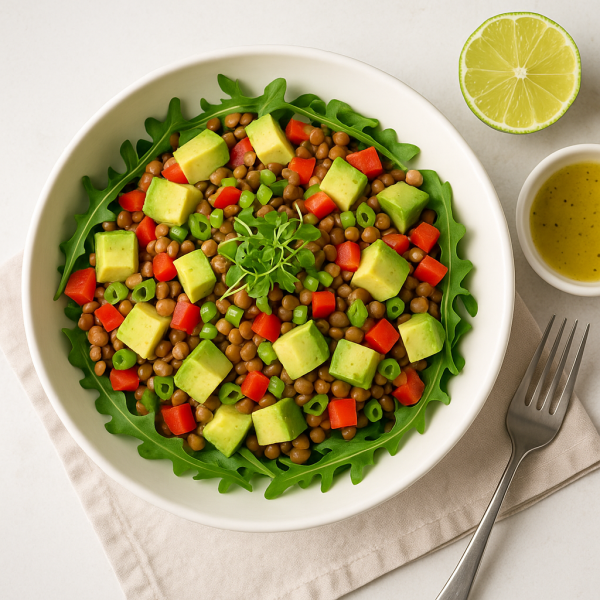 Avocado-Linsensalat