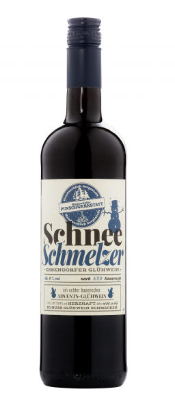 Schneeschmelzer Glühwein 0,75 l / 9 % vol.- Karton mit 6 Flaschen