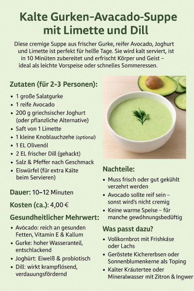 Gurkensuppe