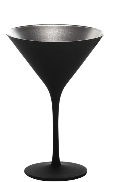 Cocktailschale-Schwarz-Silber Black-Silver-Elements
