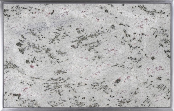 Granitfeld mit Edelstahlrahmen 510 x 325mm, Verde Eukalyptus