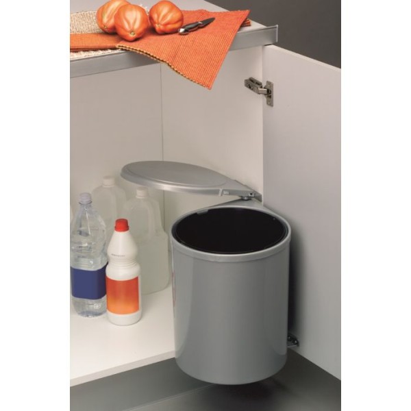 Einbau-Abfallsammler 13 Liter silbergrau