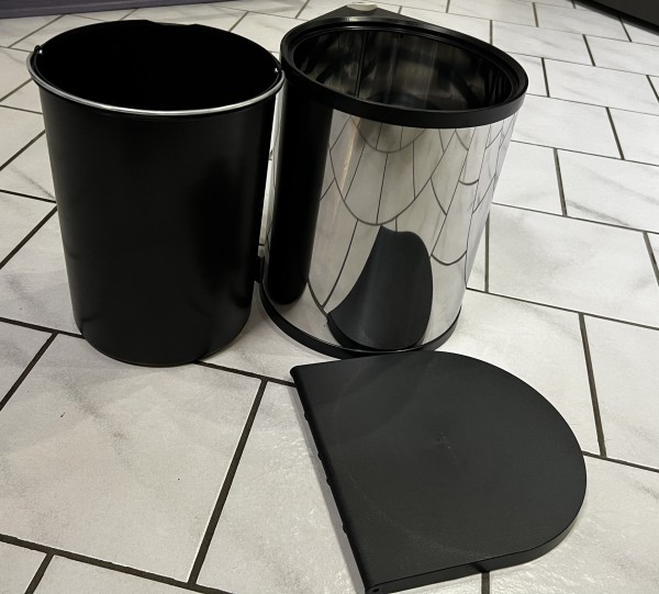 WESCO Einbau-Abfallsammler 13 Liter Edelstahloptik