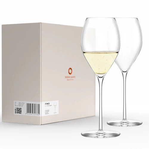 Stölzle Lausitz Fino Champagnerglas 425 ml 2er Set – Prestige Line Kristallglas