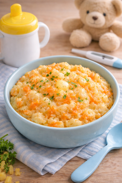 Mildes-Kartoffel-Karotten-Stampfgericht