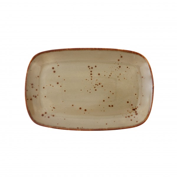 TC Erthe Shitake Rect.Coupe Platter 14x9" (35.5x23cm)