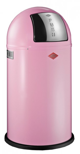 WESCO Abfallsammler Abfalleimer Mülleimer PUSHBOY PINK 50L, B 400mm, H 755mm