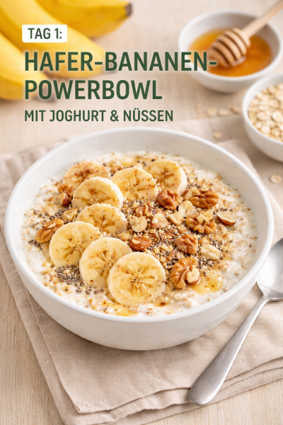 Hafer-Bananen-Powerbowl