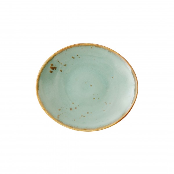 TC Erthe Celadon Samba Oval Plate 8.5x7.5" (21.5x19cm)