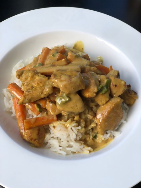 Haehnchen-in-Currysosse