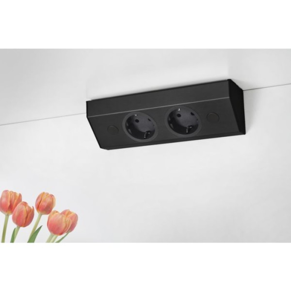 Ecksteckdose Typ ST3081/200 schwarz