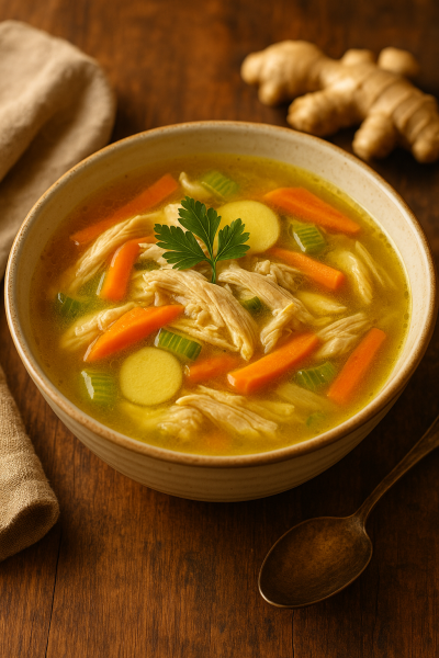 Huhnersuppe-mit-Kurkuma
