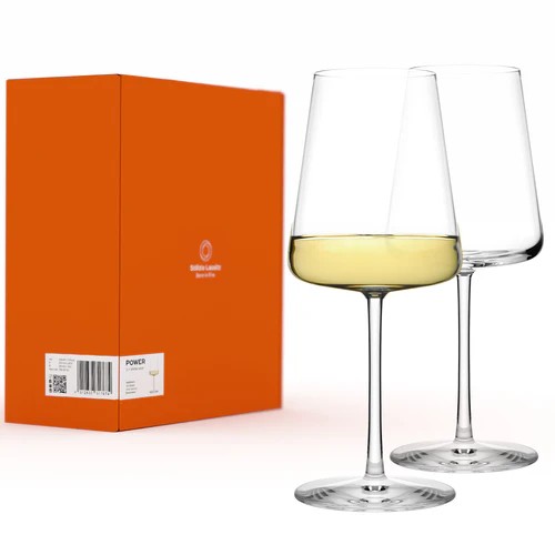 Weißweinglas Power 2er Set aus Kristallglas