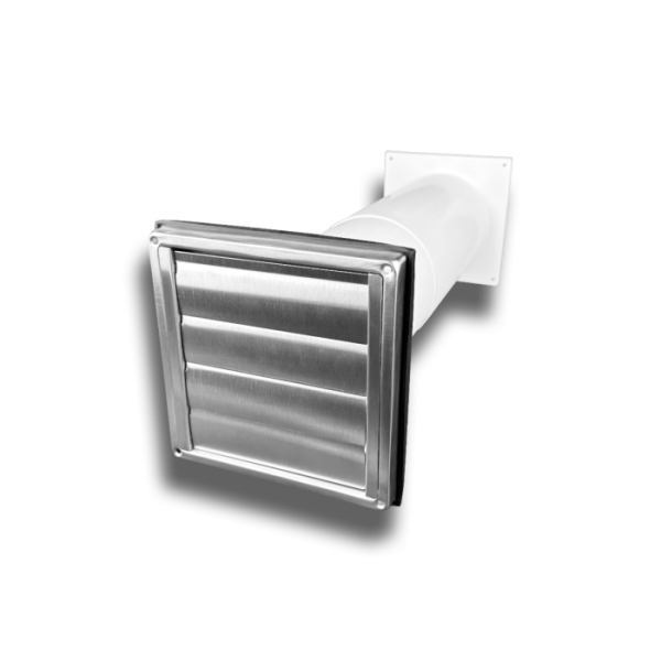 Teleskop-Mauerkasten Ø 150 mm mit Edelstahlgitter