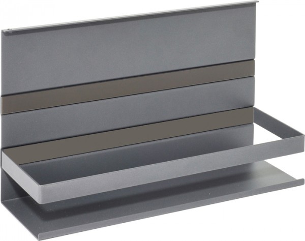 Universalablage m. Rahmen, Linero MosaiQ, schwarz B350 x T110 x H200 graphitschwarz