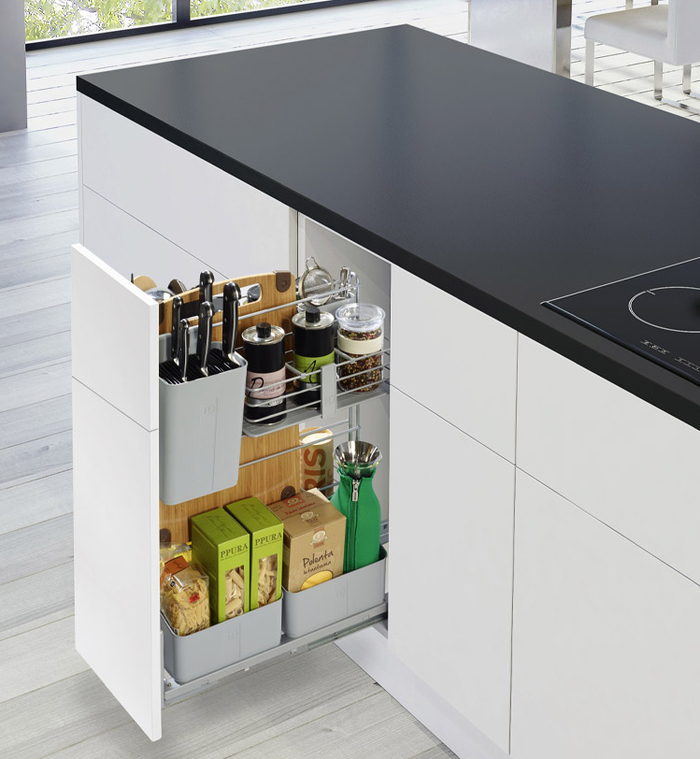 Cooking AGENT frontauszug, bodenmontiert B260 x T489 x H625