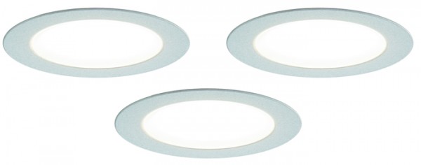 LED Einbauleuchte, 3er Set, Touchsensor 2,5 W je Stahler, NW, Kon 30W