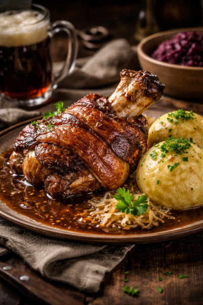 Knusprige-Schweinshaxe