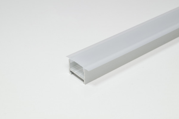 LED Leuchtenprofil Porto 1 16x11 Aufbau, Einbau Aluminium EV1 L: 3000 mm-Copy