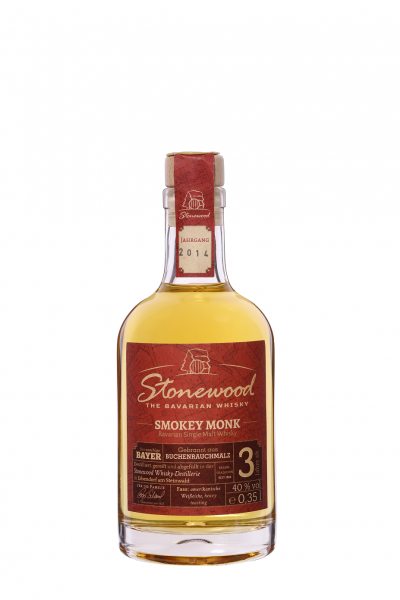 Smokey Monk , Bavarian Single Malt Whisky , 40% vol. 0,35 L ( Karton mit 6 Flaschen)