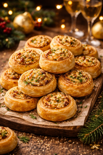 Blatterteig-Schnecken-mit-Kase-Krautern