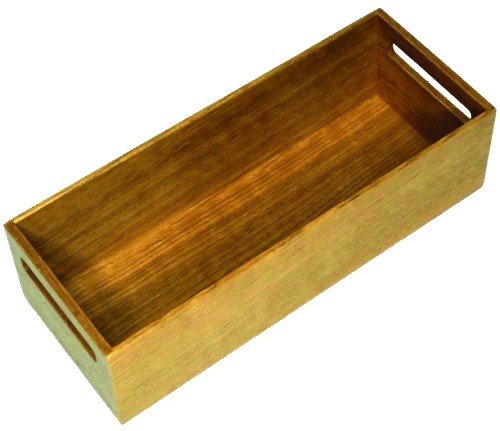 Ablagebox mit Grifflöchern,300x117,5x84mm Eiche natur