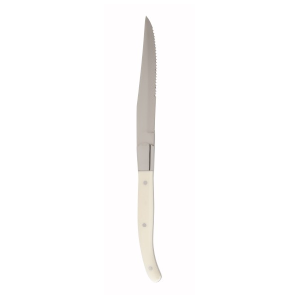SS Provençal Blonde Handle Serrated Steak Knife 9.25" (23cm)