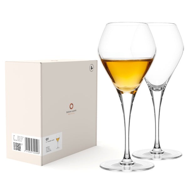 Stölzle Lausitz Süßweinglas Q1 mundgeblasen 2er Set