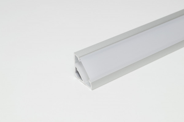 LED Leuchtenprofil Porto 5 18x18 Aufbau, Aluminium EV1 L: 3000 mm