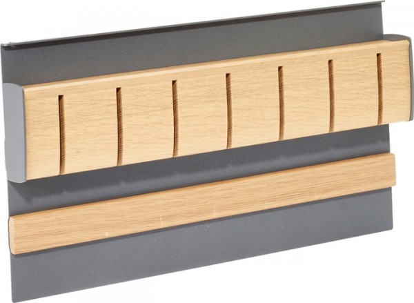 Magnet-Messerhalter Linero MosaiQ, Holz B350 x T45 x H200 graphitschwarz