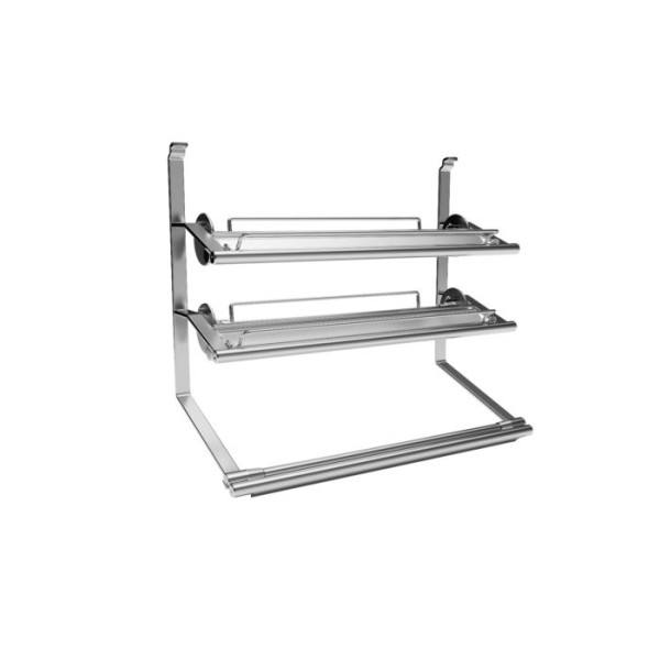 Rollenhalter 3-etagig Linero Style, Edelstahloptik B352 x T150 x H305mm