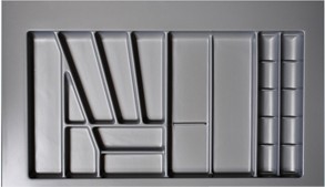 Besteckeinsatz 100er Schrank, zuschneidbar