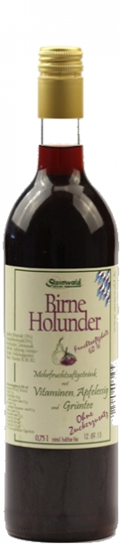 Birne-Holunder-Saft WELLNESS 0,75 L-Karton mit 6 Flaschen