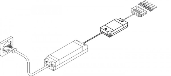 Funkempfänger ohne Funkdimmer, Trafo 12V, 30W Für alle NW Einzelleuchten