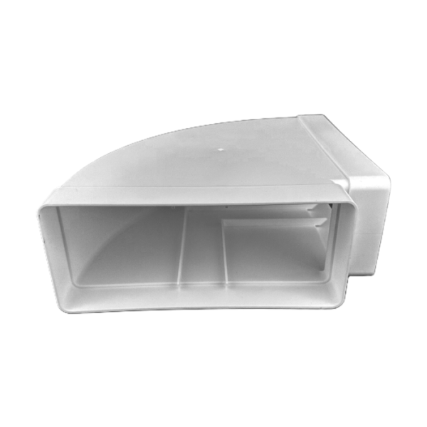 Flachkanalbogen 90° waagerecht Ø 150 mm