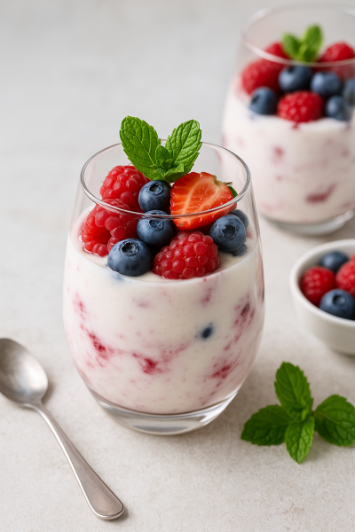 Waldhimbeerdessert