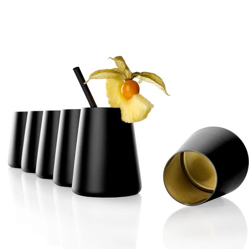 Stölzle Lausitz Becher Power Schwarz-Gold 6er Set