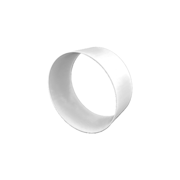 Formteilverbinder Ø 125 mm rund Kunststoff weiß – Verbinder Abluft
