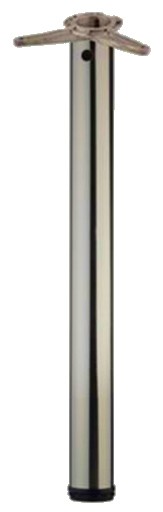 Stützfuß Ø 60 mm Höhe 1100 mm, Edelstahloptik höhenverstellbar