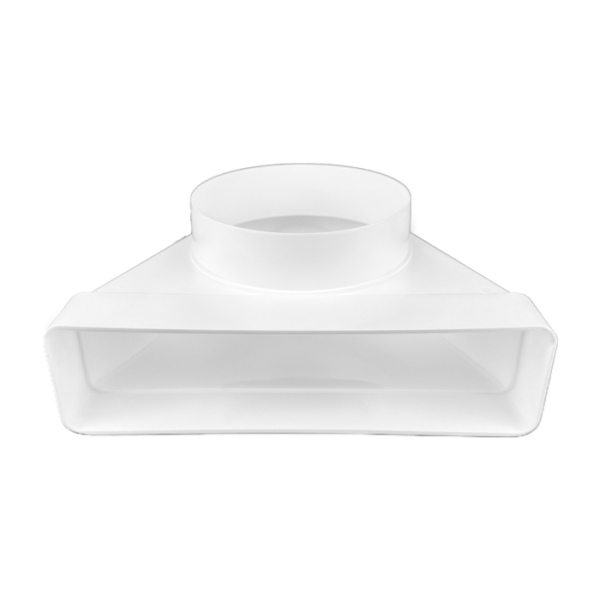 Rundbogen 90° Ø 125 mm aus Kunststoff, weiß