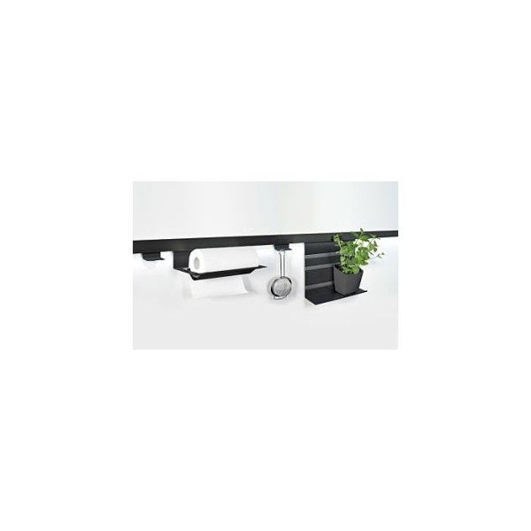 Set Aluprofil Linero TopLine 900mm,tiefschwarz TopLine
