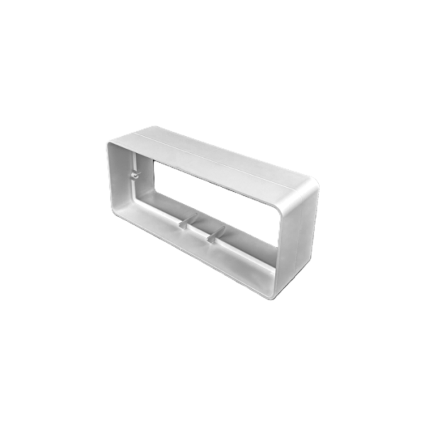 Verbindungsstück für Vierkantrohr Ø 150 mm aus Kunststoff