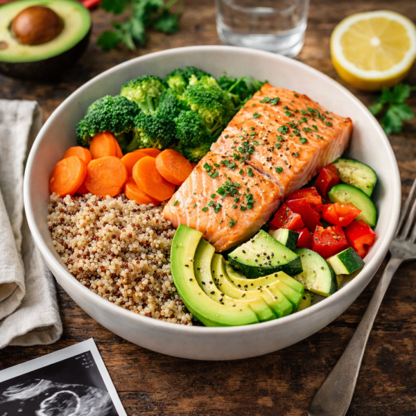 Lachs-Gemuse-Bowl-fur-die-Schwangerschaft